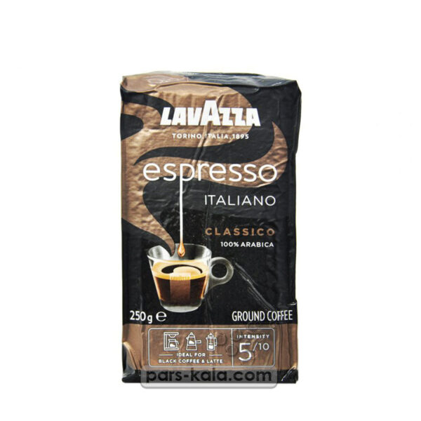 قهوه لاوازا سیاه اسپرسو 250 گرم پاکتی