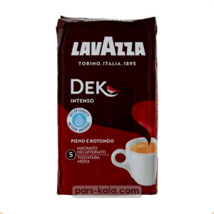 قهوه لاوازا بدون کافئین اینتنسو DEK Intenso : وزن 250 گرم